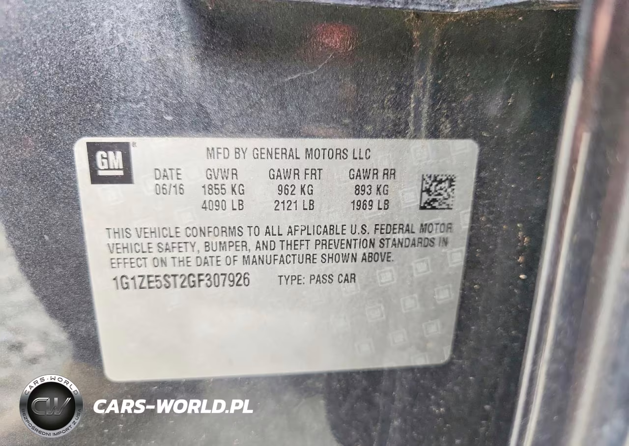 2016 Chevrolet Malibu Lt VIN:1G1ZE5ST2GF307926 - 12