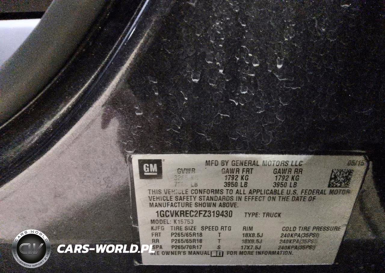 2015 Chevrolet Silverado K1500 Lt VIN:1GCVKREC2FZ319430 - 12