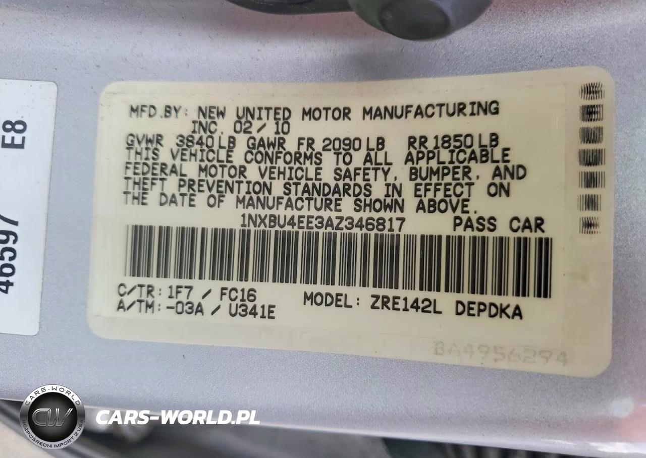 2010 Toyota Corolla Le VIN:1NXBU4EE3AZ346817 - 12