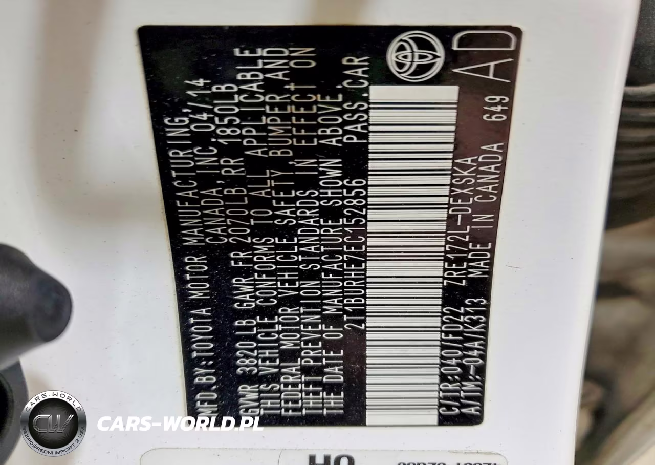 2014 Toyota Corolla S Plus VIN:2T1BURHE7EC152856 - 13