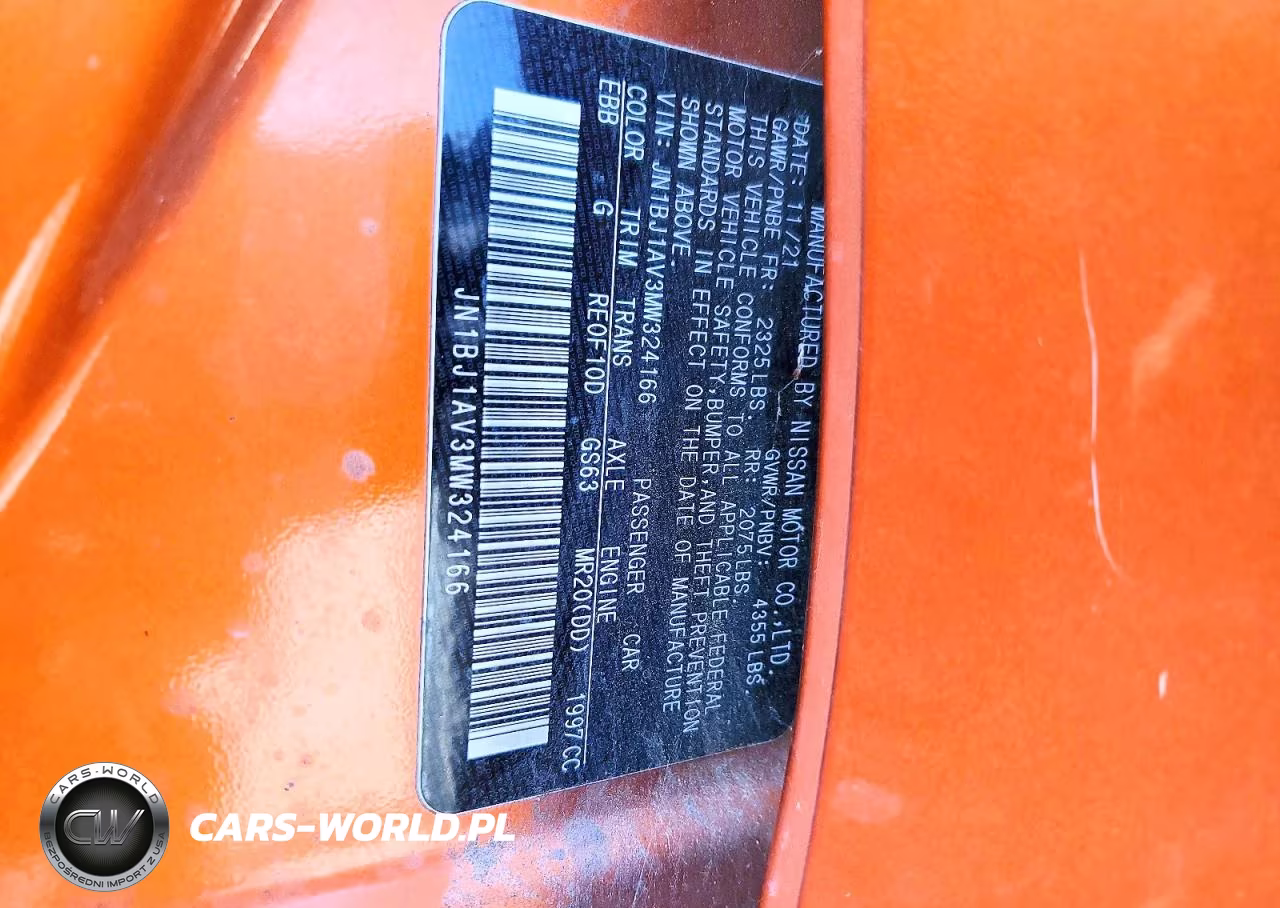 2021 Nissan Rogue Sport S VIN:JN1BJ1AV3MW324166 - 12