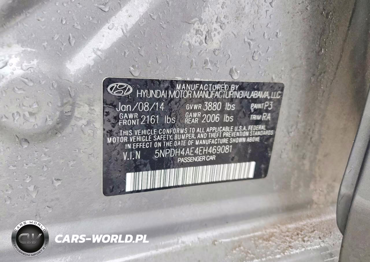 2014 HYUNDAI ELANTRA SE VIN:5NPDH4AE4EH469081 - 12