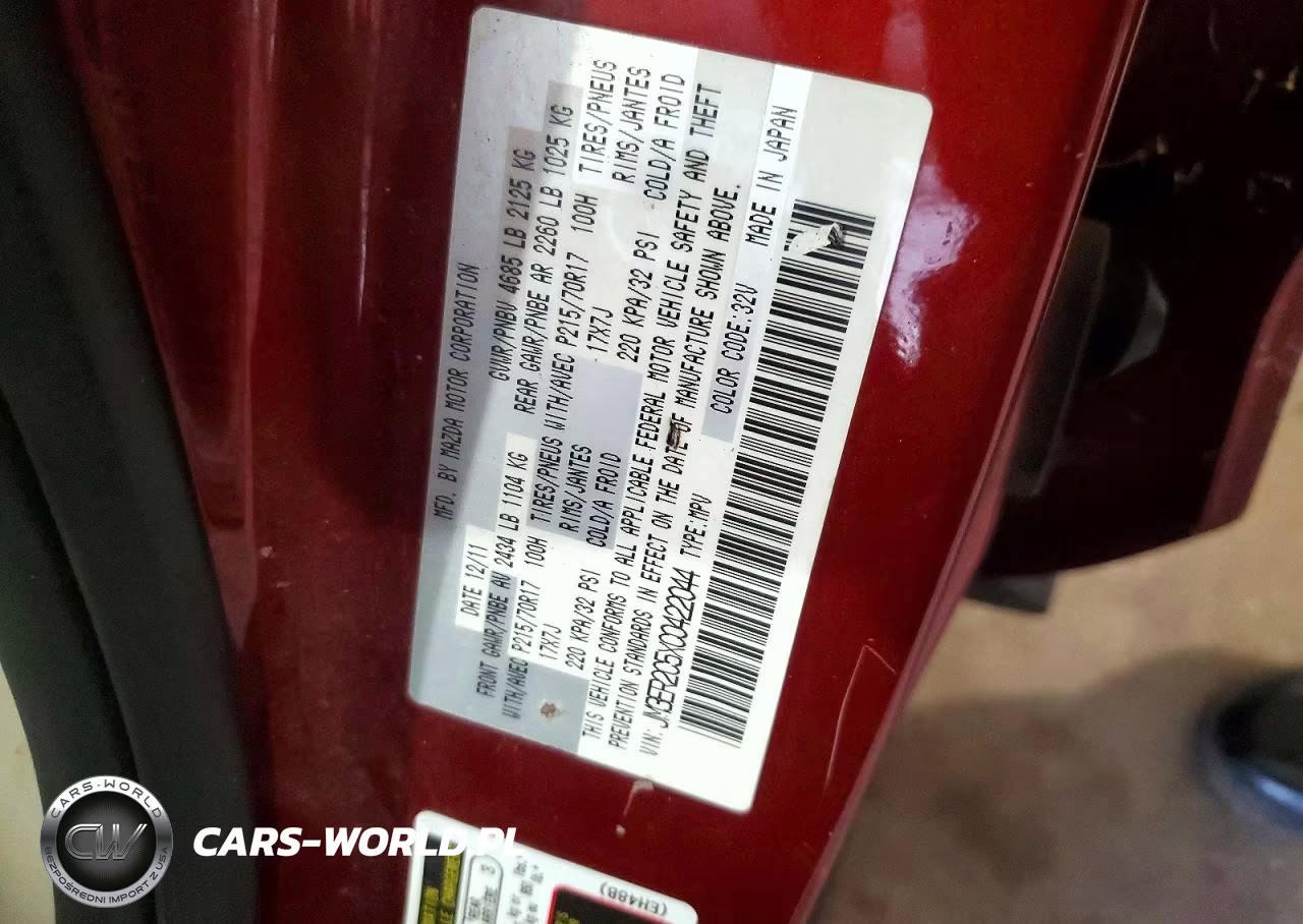 2012 Mazda Cx-7 VIN:JM3ER2C5XC0422044 - 13