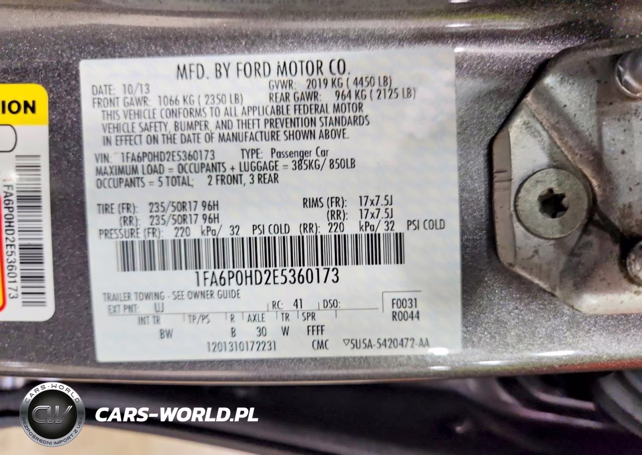 2014 Ford Fusion Se VIN:1FA6P0HD2E5360173 - 12