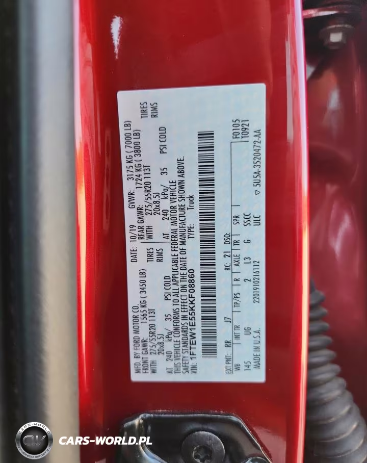 2019 Ford F150 Supercrew VIN:1FTEW1E55KKF08860 - 12