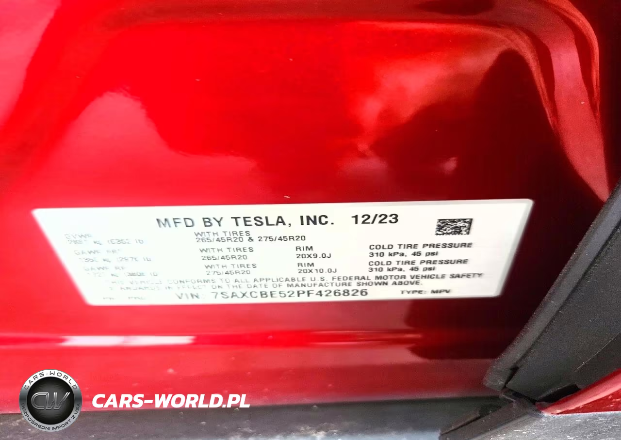 2023 Tesla Model X VIN:7SAXCBE52PF426826 - 13