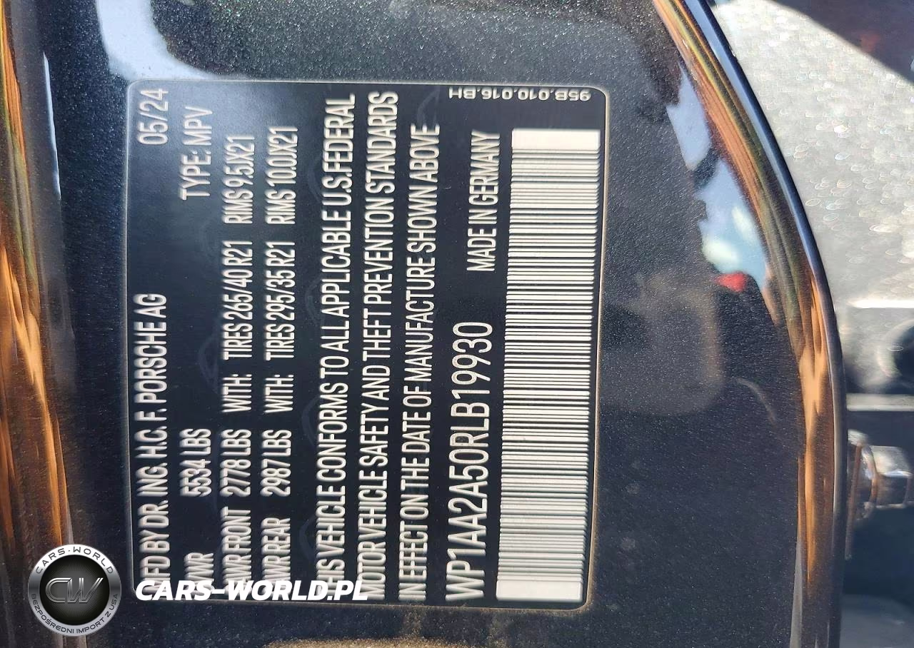 2024 Porsche Macan Base VIN:WP1AA2A50RLB19930 - 13