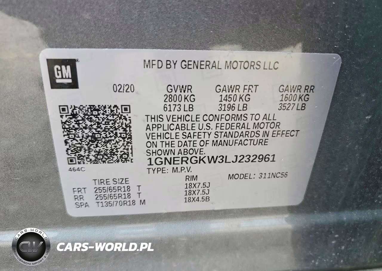 2020 Chevrolet Traverse Lt VIN:1GNERGKW3LJ232961 - 12