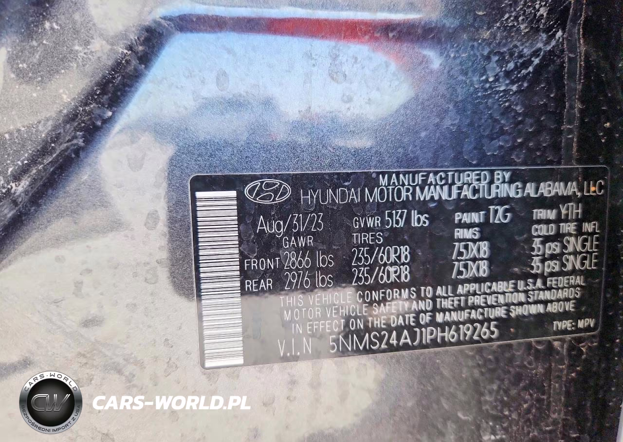 2023 Hyundai Santa Fe Sel VIN:5NMS24AJ1PH619265 - 14