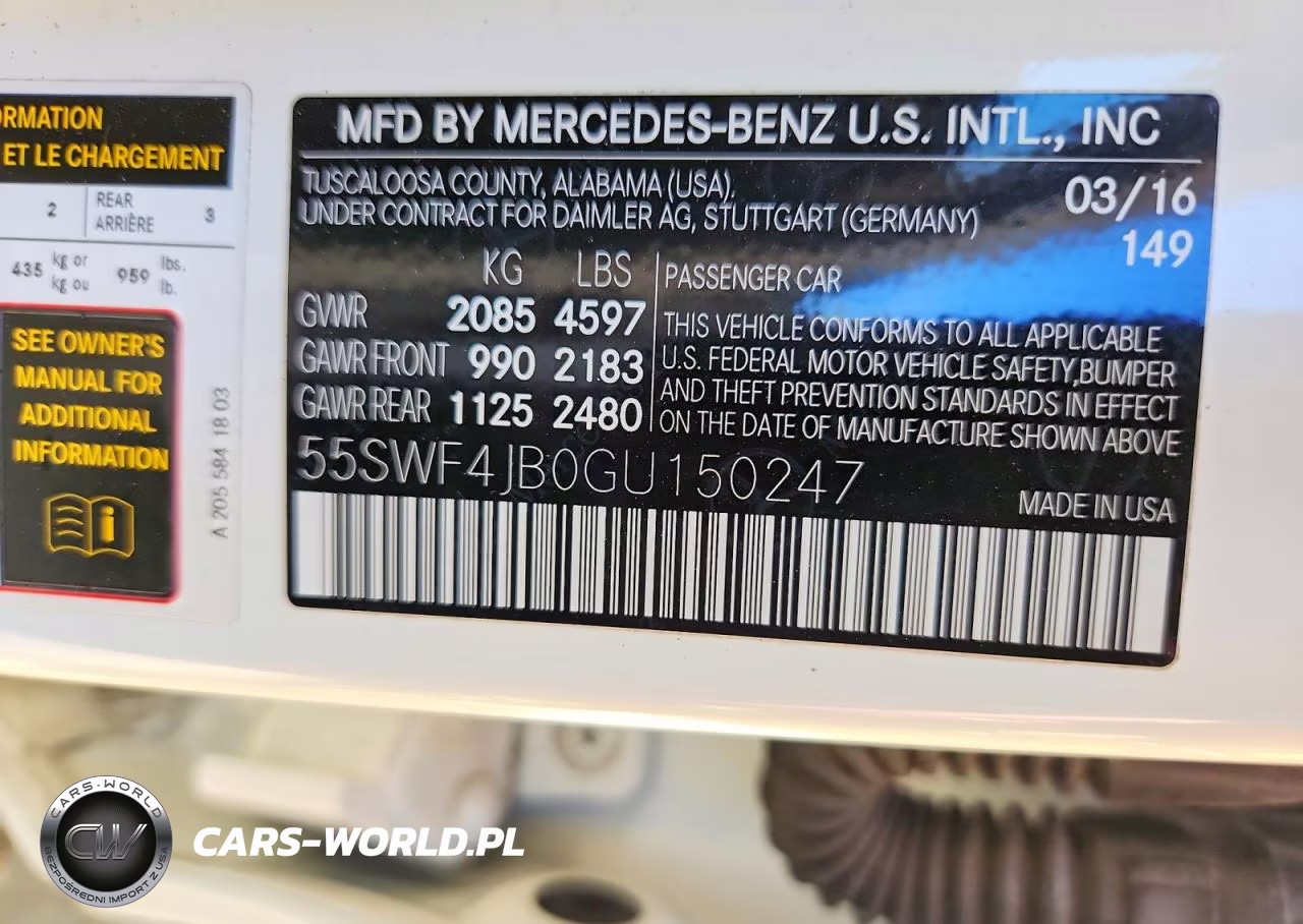 2016 Mercedes-Benz C 300 VIN:55SWF4JB0GU150247 - 13