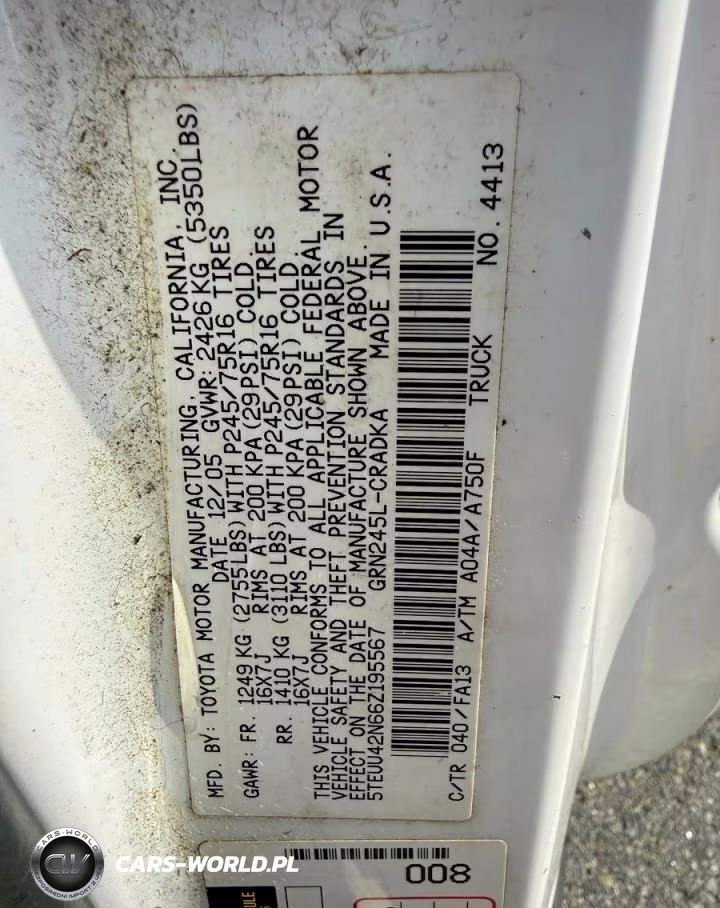 2006 Toyota Tacoma V6 VIN:5TEUU42N66Z195567 - 10