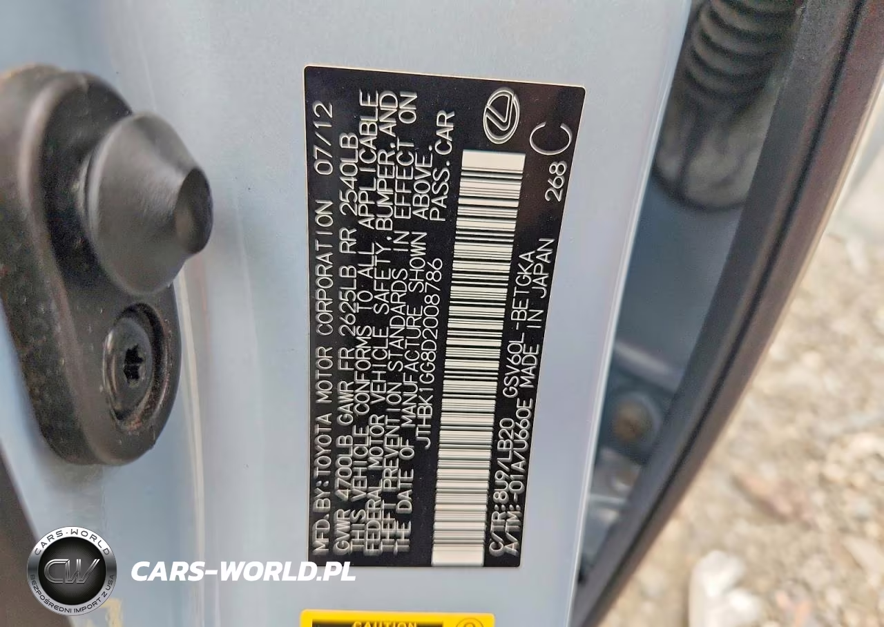 2013 Lexus Es 350 VIN:JTHBK1GG8D2008786 - 12