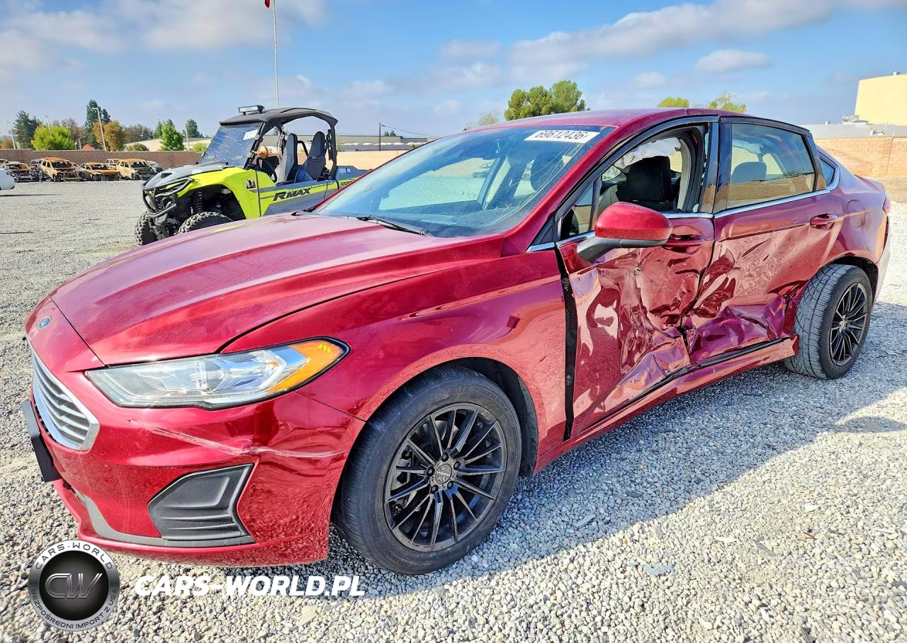 2019 Ford Fusion Se VIN:3FA6P0LU4KR222120 - 1