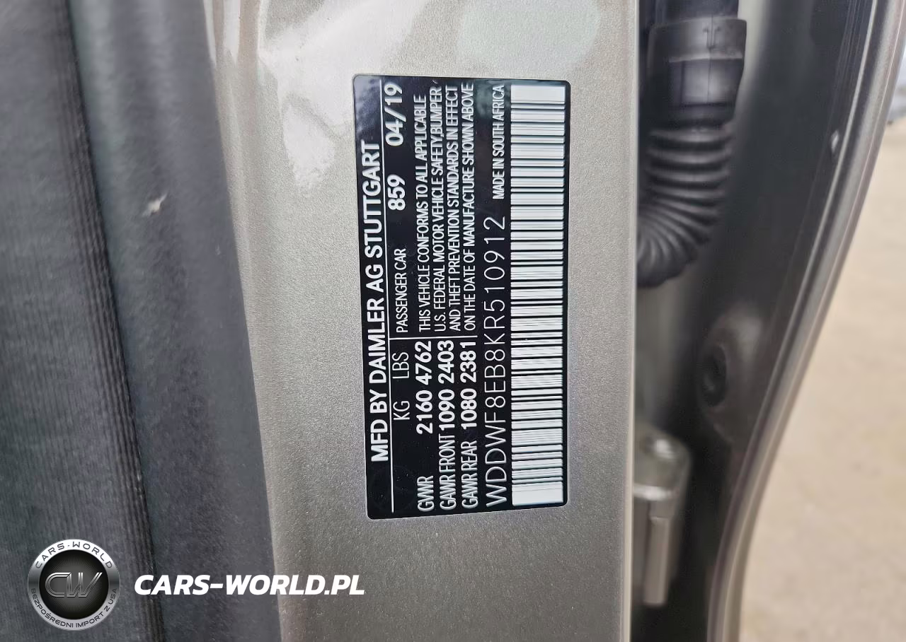 2019 Mercedes-Benz C 300 4Matic VIN:WDDWF8EB8KR510912 - 12