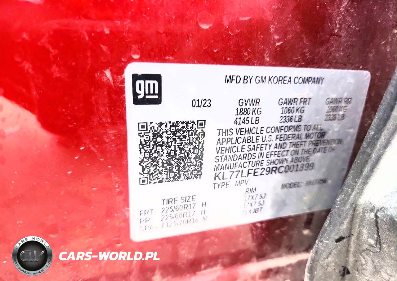 2024 Chevrolet Trax Ls VIN:KL77LFE29RC001899 - 13