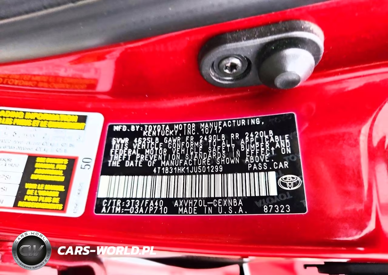 2018 Toyota Camry Le VIN:4T1B31HK1JU501299 - 12