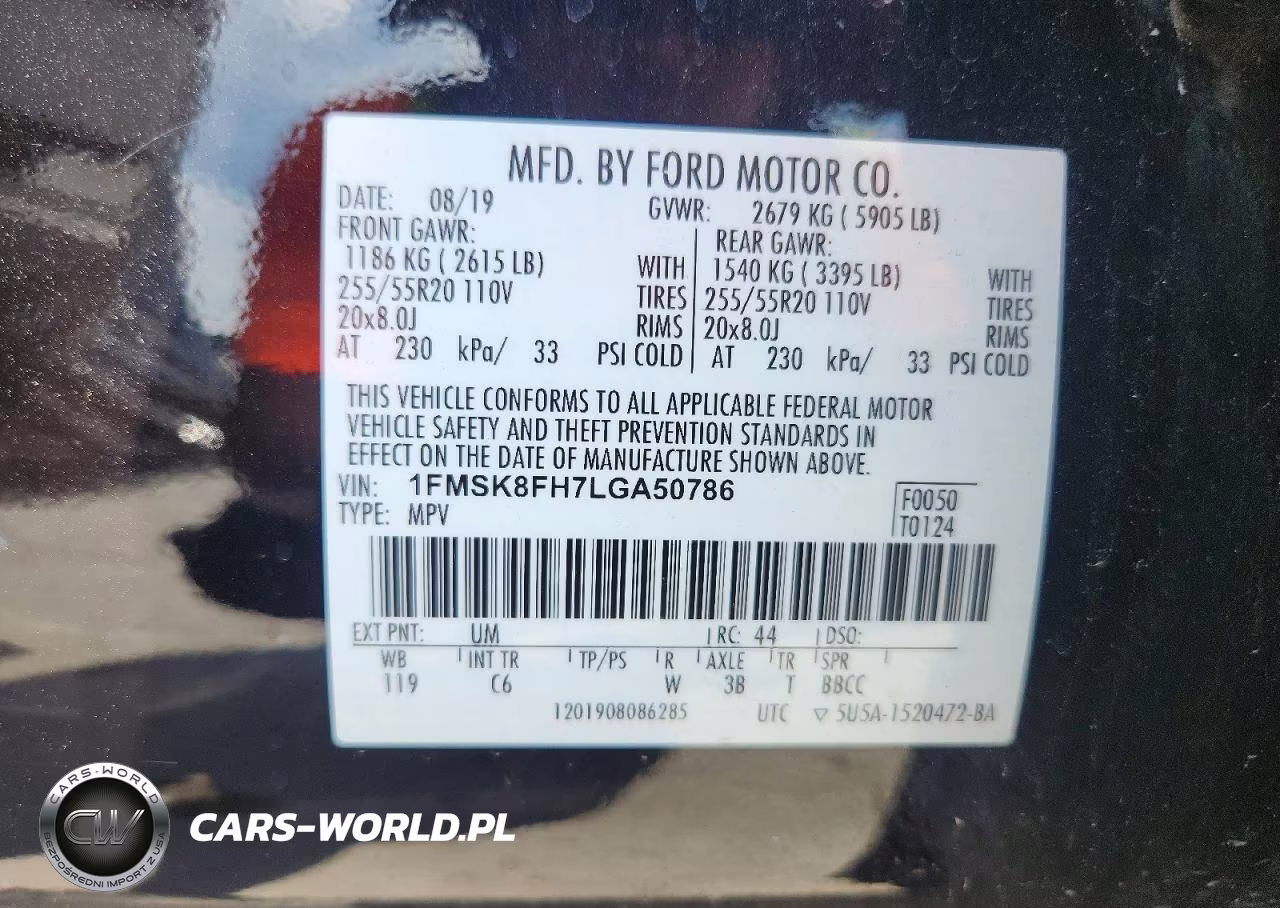 2020 Ford Explorer Limited VIN:1FMSK8FH7LGA50786 - 13
