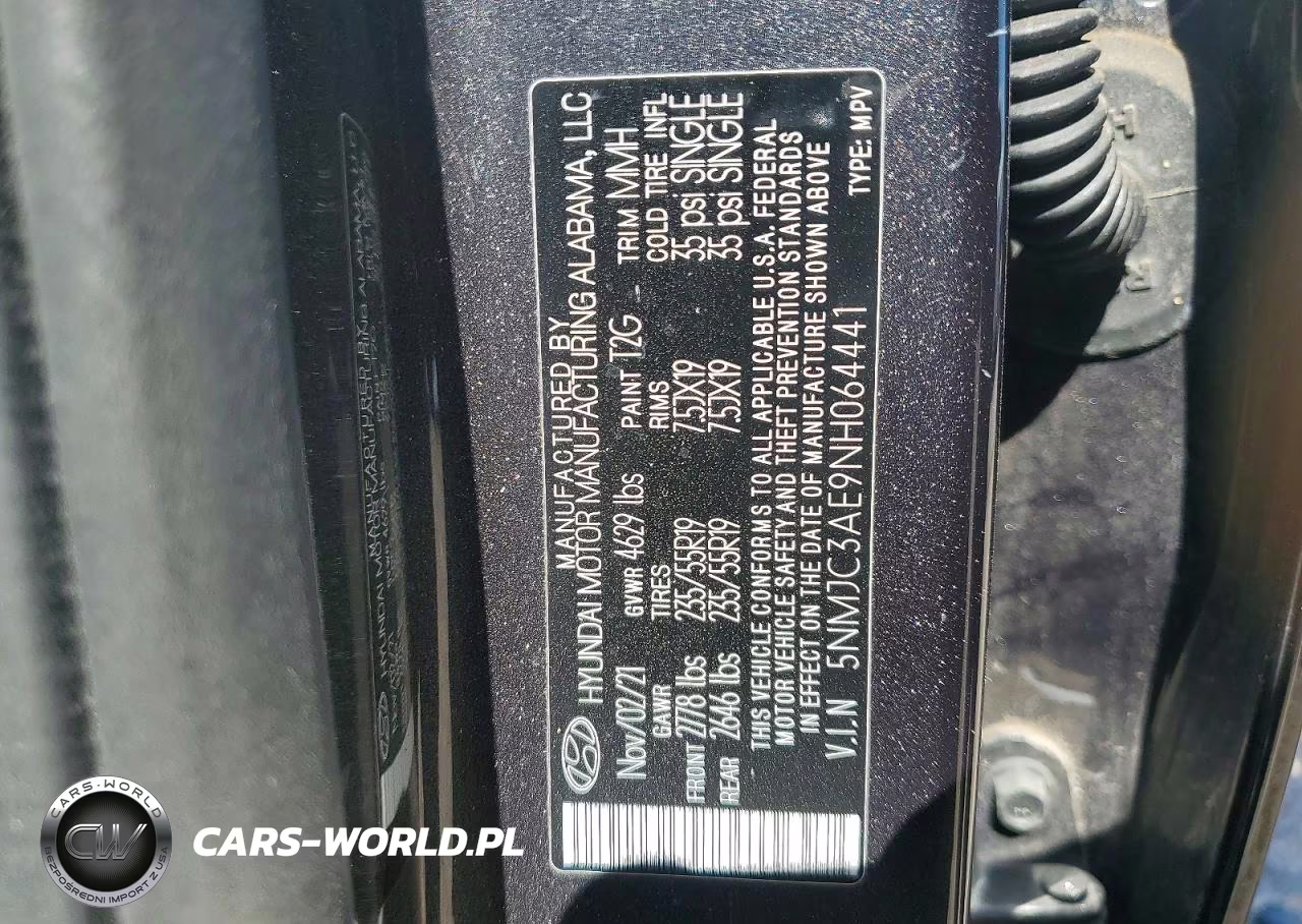 2022 Hyundai Tucson Sel VIN:5NMJC3AE9NH064441 - 13