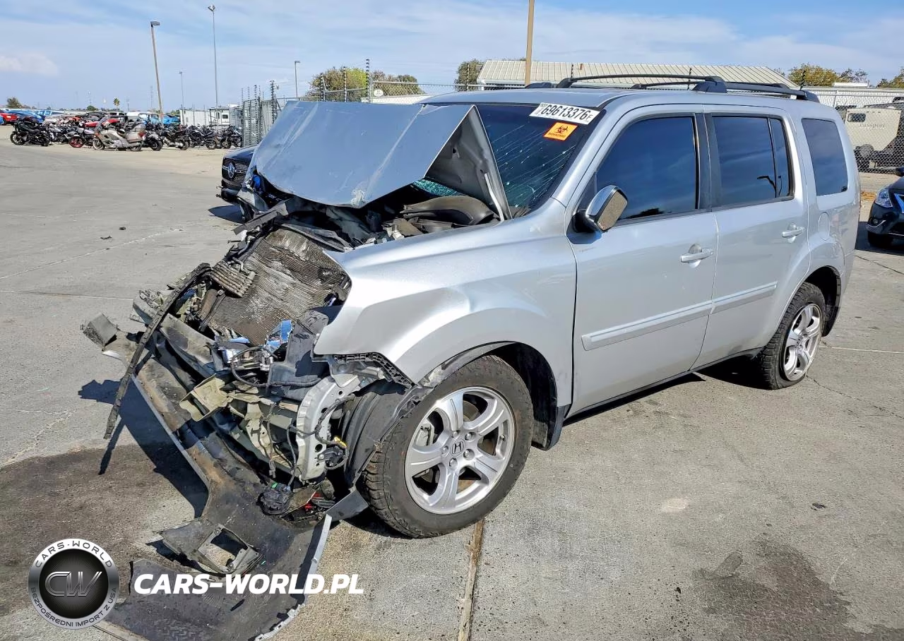 2013 Honda Pilot Exl VIN:5FNYF4H57DB006846 - 1