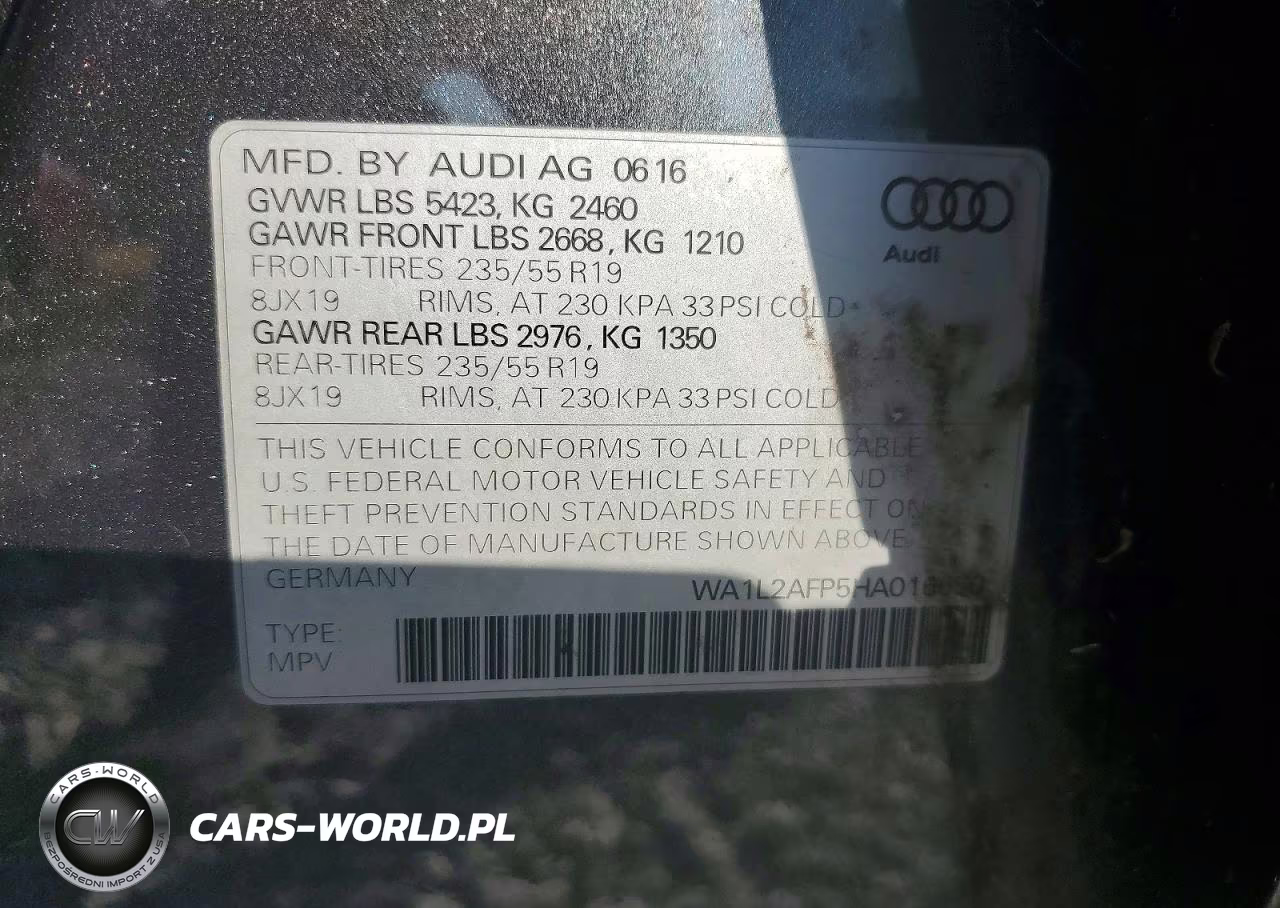 2017 Audi Q5 Premium Plus VIN:WA1L2AFP5HA016650 - 13