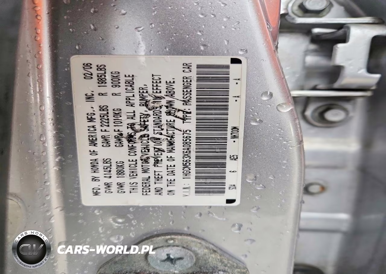 2006 Honda Accord Se VIN:1HGCM563X6A085675 - 13