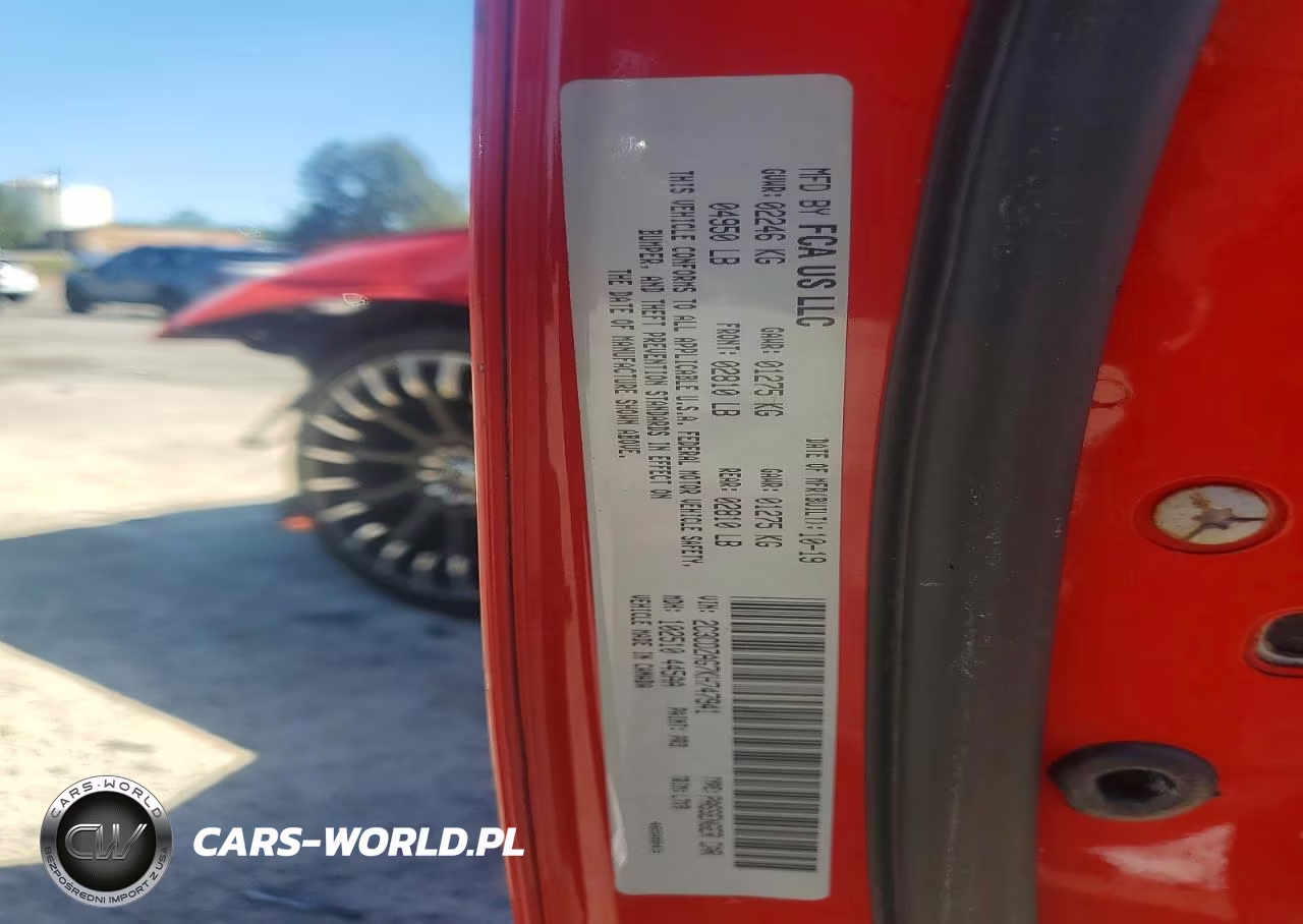 2019 Dodge Challenger Sxt VIN:2C3CDZAG7KH747941 - 12