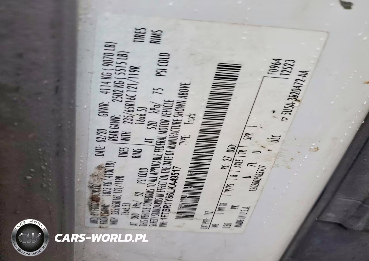 2020 Ford Transit T-250 VIN:1FTBR1Y86LKA49517 - 13