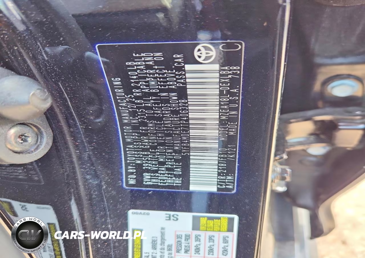 2026 Toyota Corolla Le VIN:5YFB4MDE7TP406328 - 12