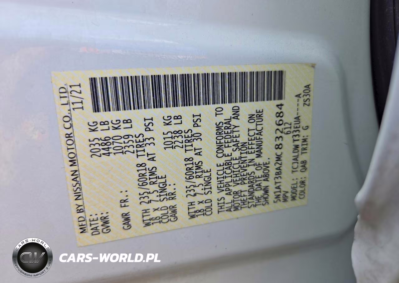 2021 Nissan Rogue Sv VIN:5N1AT3BA2MC832684 - 13