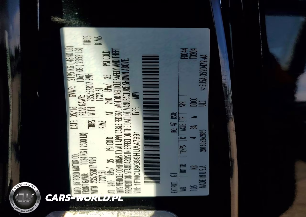 2017 Ford Escape Se VIN:1FMCU9G99HUA47991 - 13