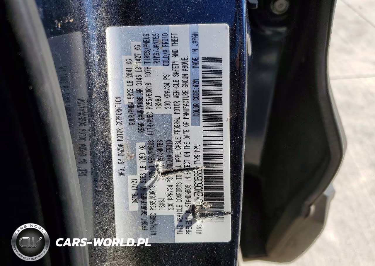2022 Mazda Cx-9 Touring VIN:JM3TCBCY5N0606863 - 12