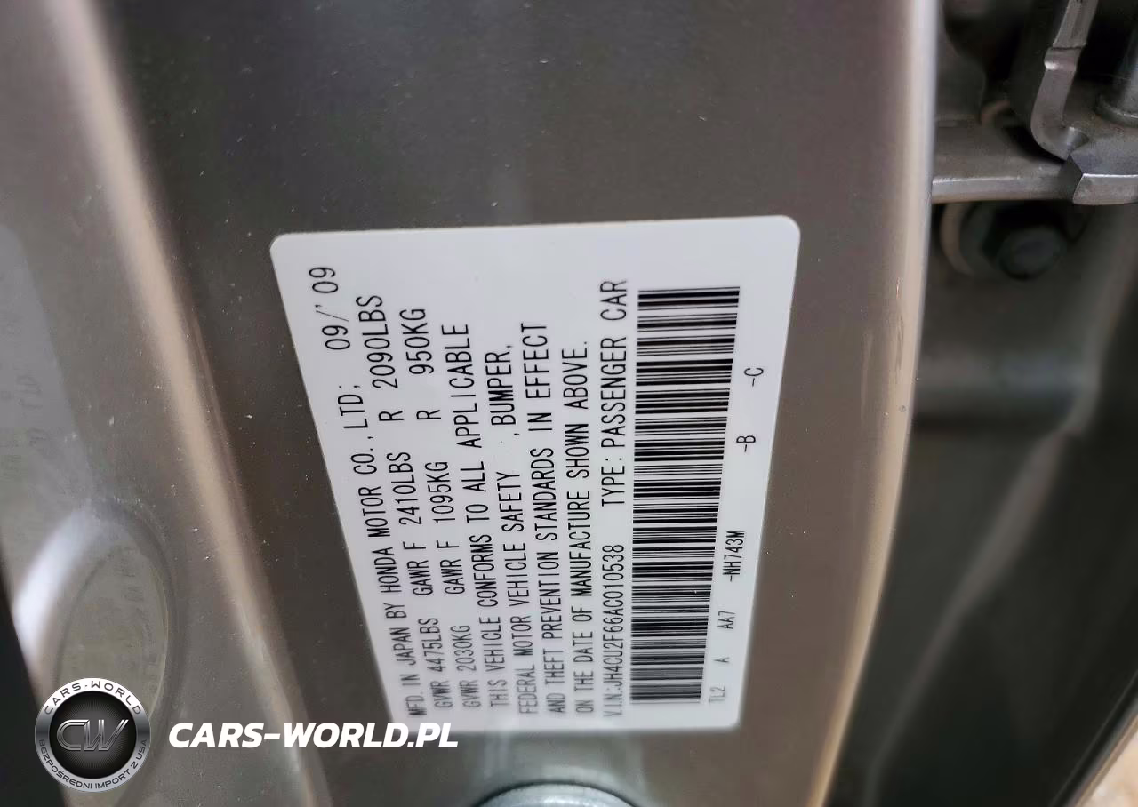 2010 Acura Tsx VIN:JH4CU2F66AC010538 - 12