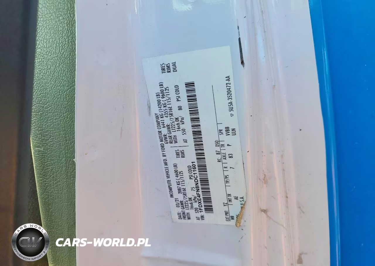2022 Ford E-450 Box Truck VIN:1FDXE4FN8NDC11601 - 12