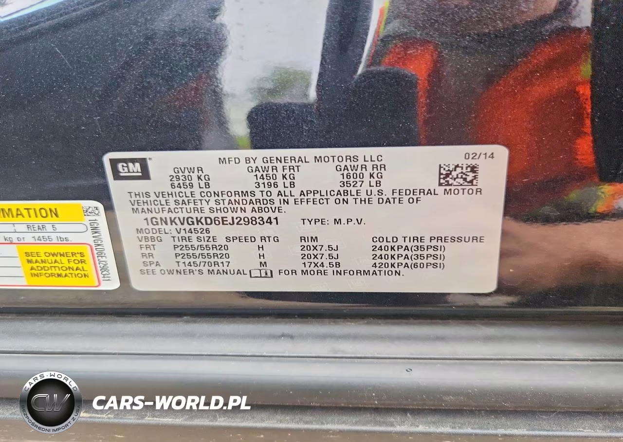 2014 Chevrolet Traverse VIN:1GNKVGKD6EJ298341 - 14