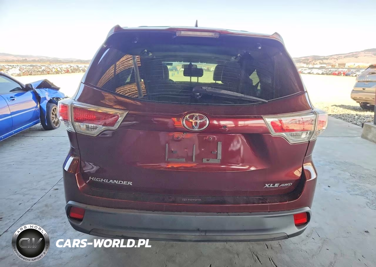 2016 Toyota Highlander Xle VIN:5TDJKRFHXGS327447 - 6