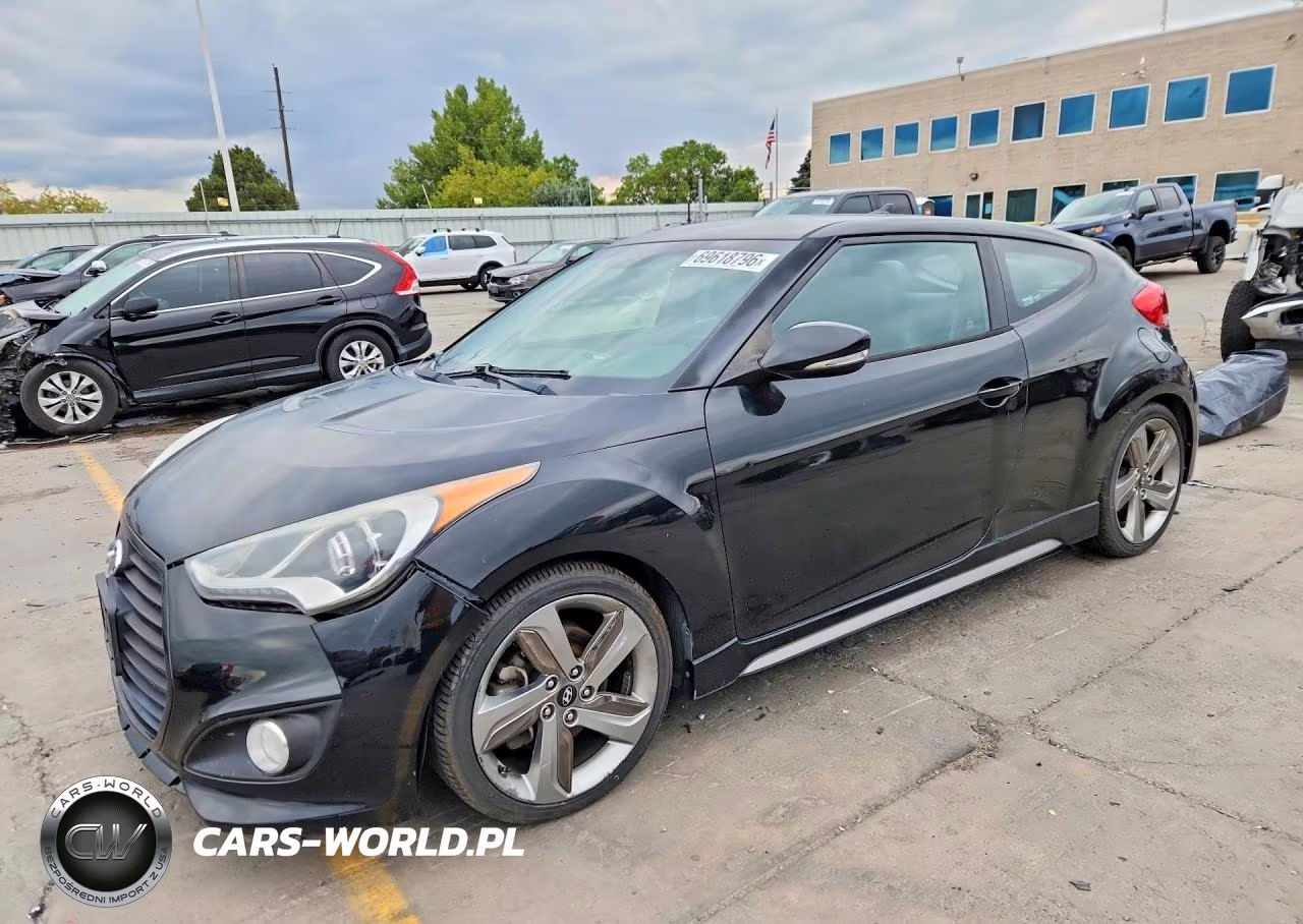2015 Hyundai Veloster Turbo VIN:KMHTC6AEXFU229817 - 1
