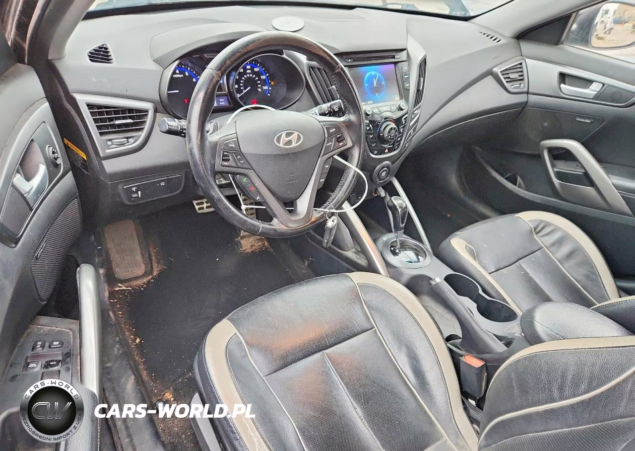 2015 Hyundai Veloster Turbo VIN:KMHTC6AEXFU229817 - 8