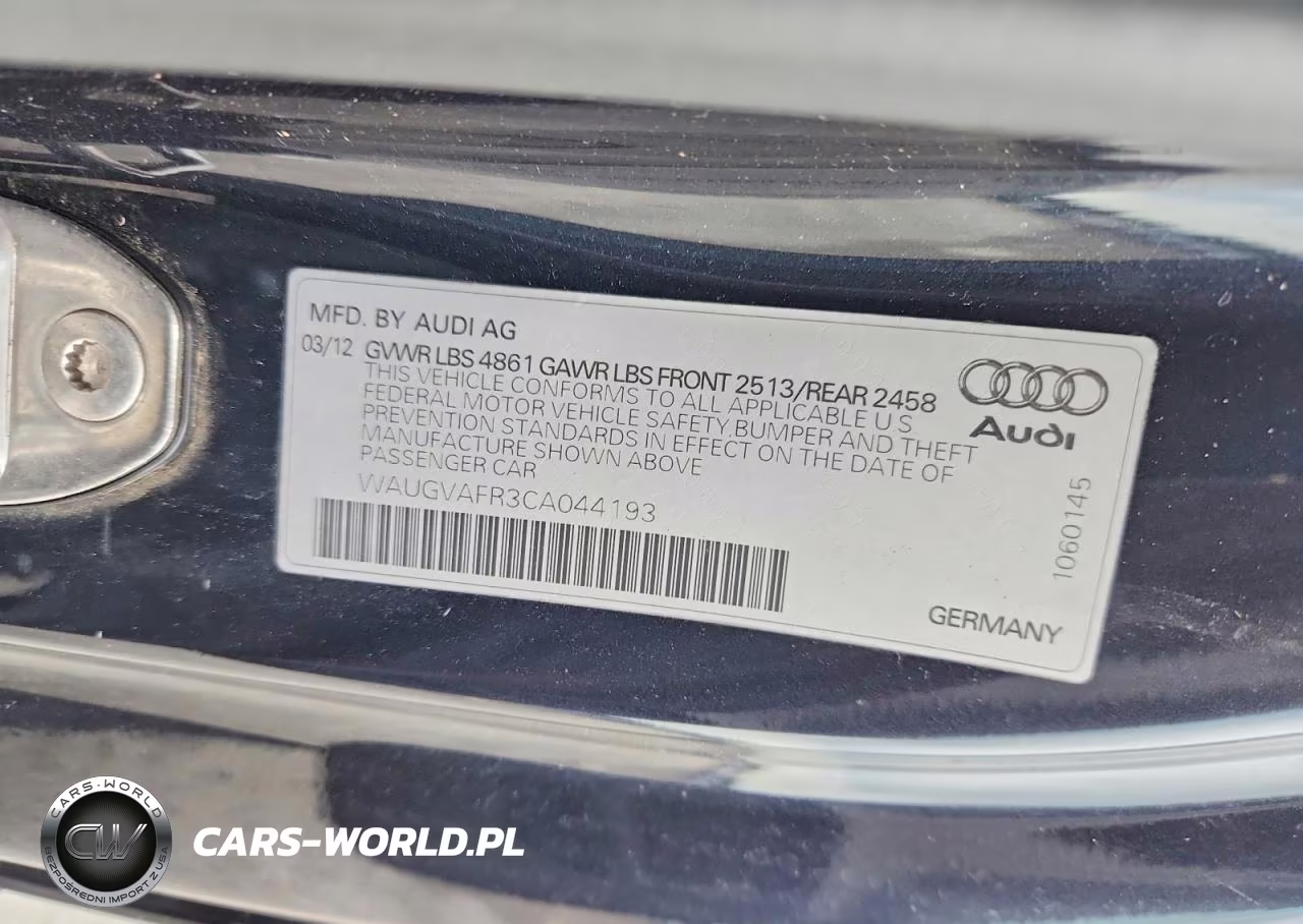 2012 Audi S5 Premium Plus VIN:WAUGVAFR3CA044193 - 12