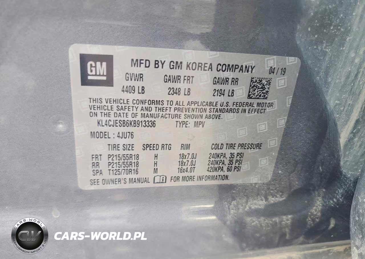 2019 Buick Encore Preferred VIN:KL4CJESB6KB913336 - 14