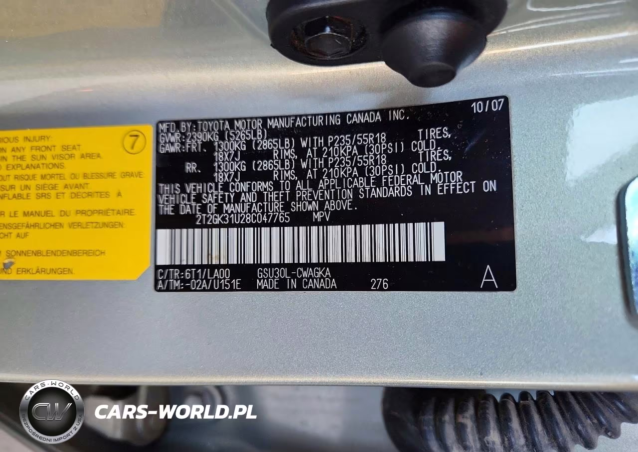 2008 Lexus Rx 350 VIN:2T2GK31U28C047765 - 14