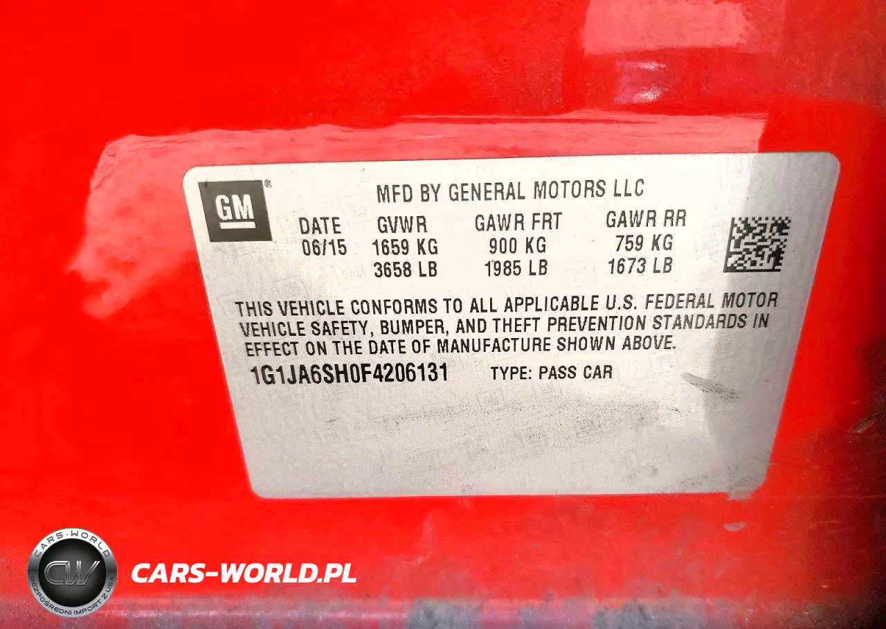 2015 Chevrolet Sonic Ls VIN:1G1JA6SH0F4206131 - 12
