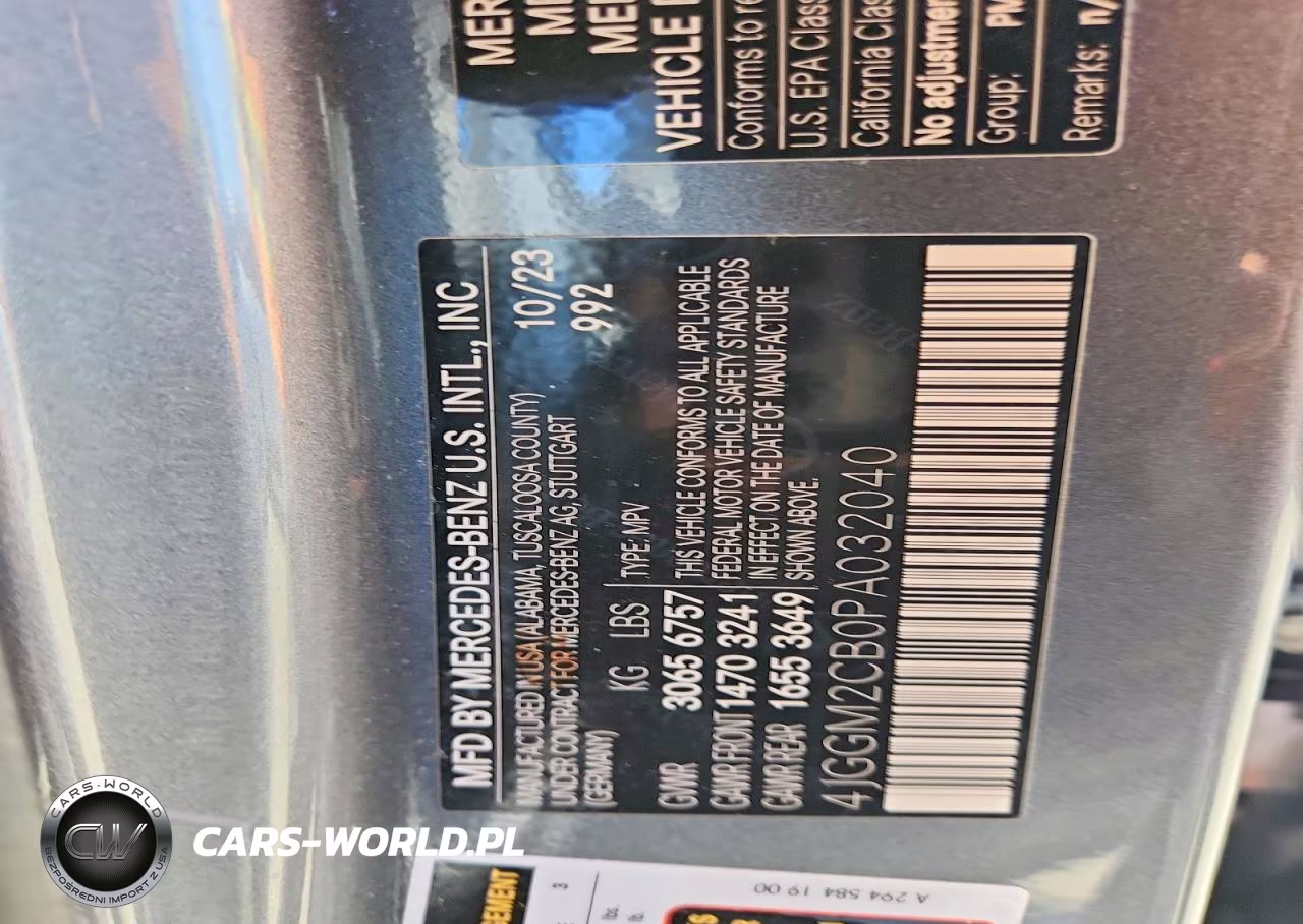 2023 Mercedes-Benz Eqe Suv 500 4Matic VIN:4JGGM2CB0PA032040 - 12