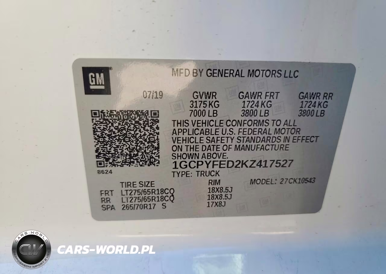 2019 Chevrolet Silverado K1500 Lt Trail Boss VIN:1GCPYFED2KZ417527 - 12