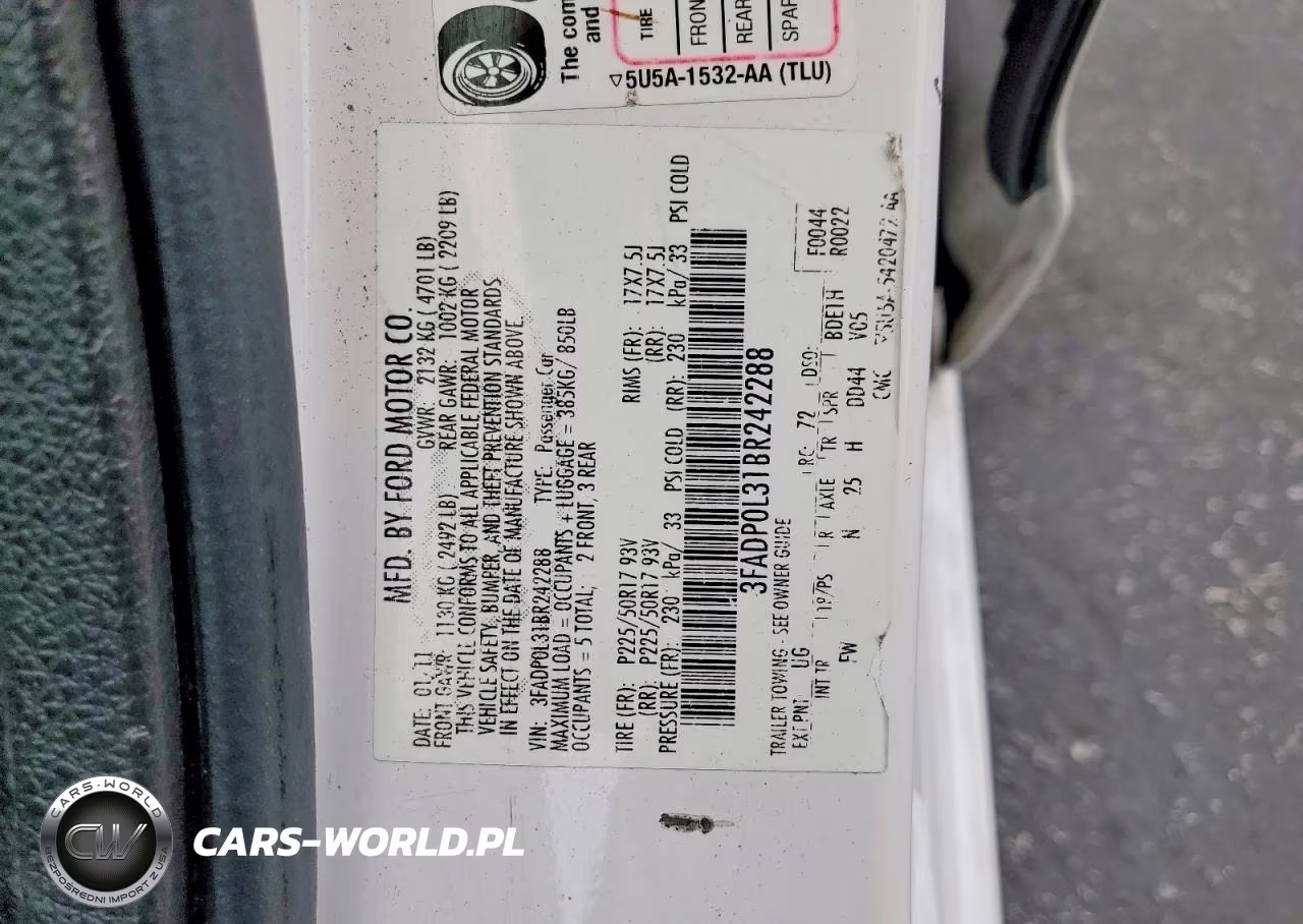2011 Ford Fusion Hybrid VIN:3FADP0L31BR242288 - 12
