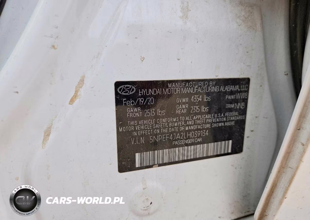 2020 Hyundai Sonata Sel VIN:5NPEF4JA2LH039134 - 12