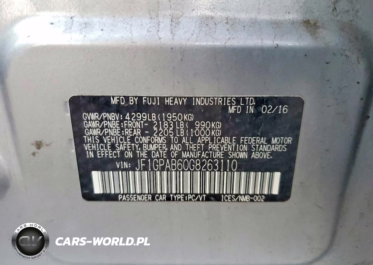 2016 Subaru Impreza Premium VIN:JF1GPAB60G8263110 - 12