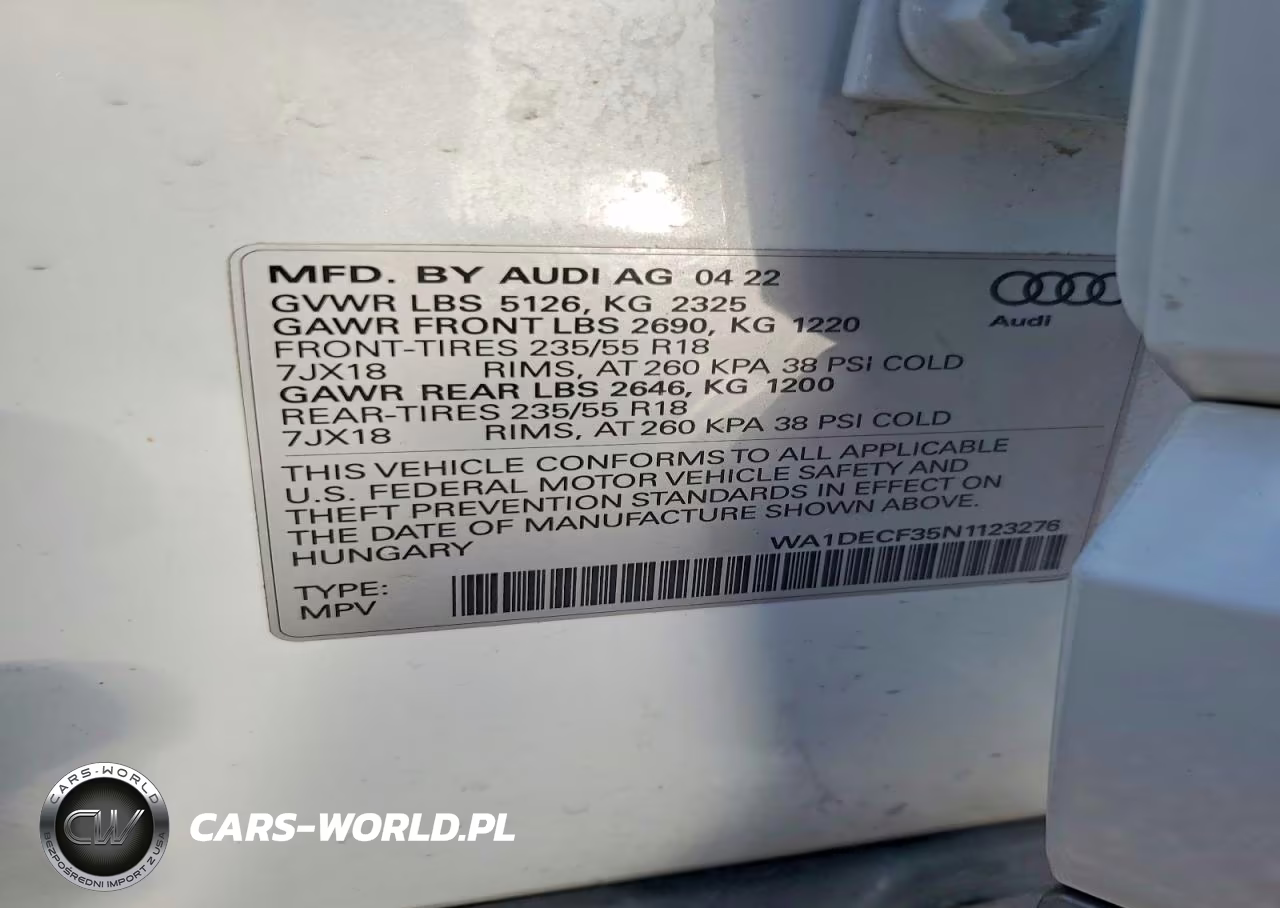 2022 Audi Q3 Premium S Line 45 VIN:WA1DECF35N1123276 - 13