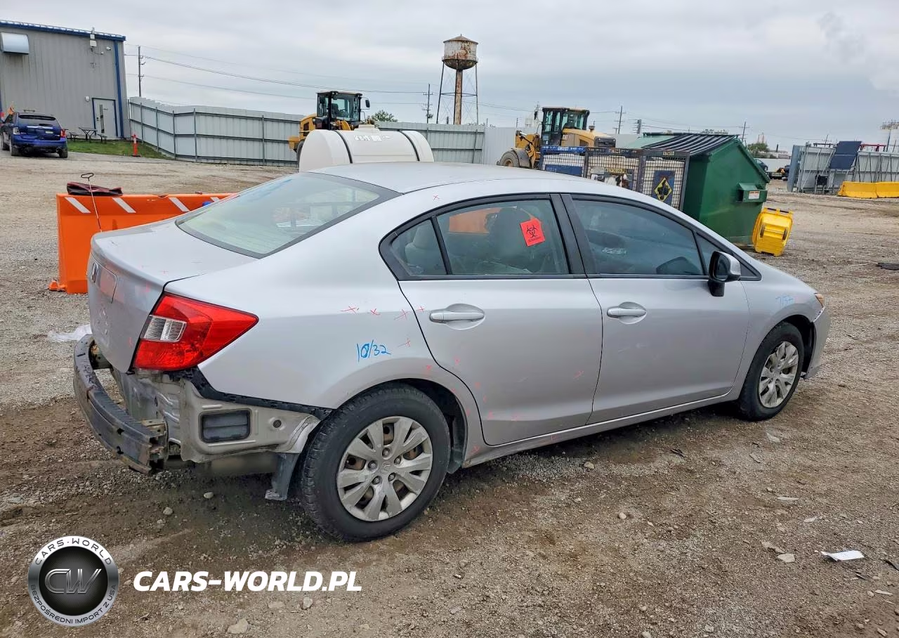 2012 Honda Civic Lx VIN:19XFB2F54CE043299 - 3
