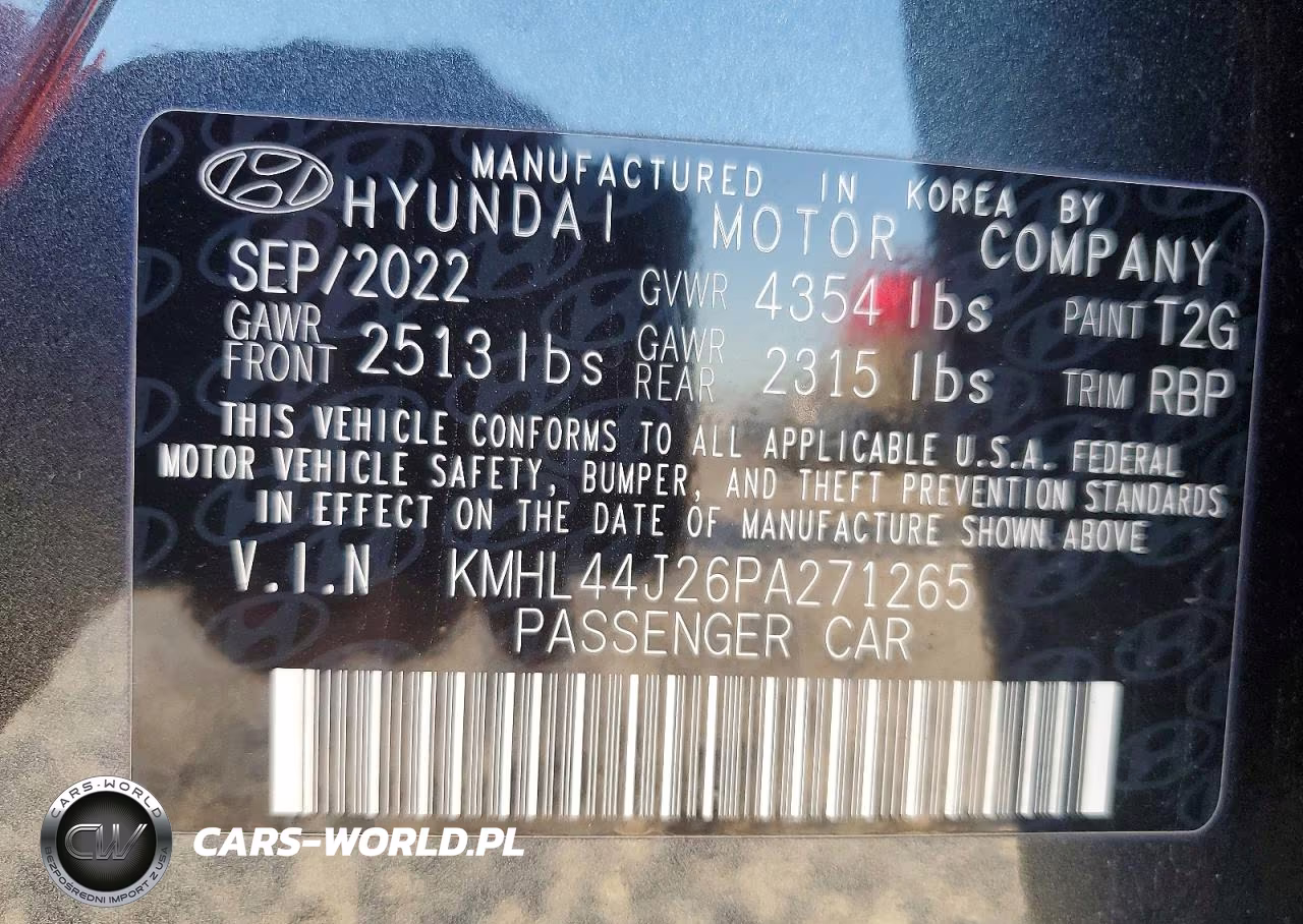 2023 Hyundai Sonata Sel Plus VIN:KMHL44J26PA271265 - 13