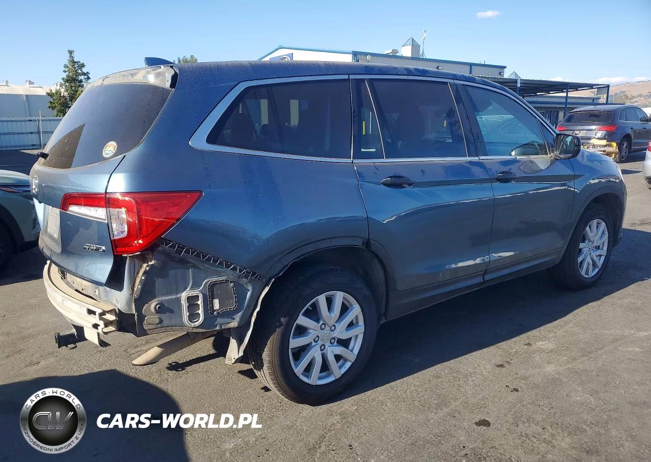 2019 Honda Pilot Lx VIN:5FNYF6H16KB033932 - 3